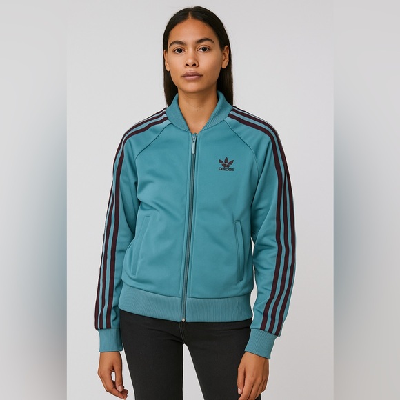 Adidas track zip up jacket - Picture 1 of 7